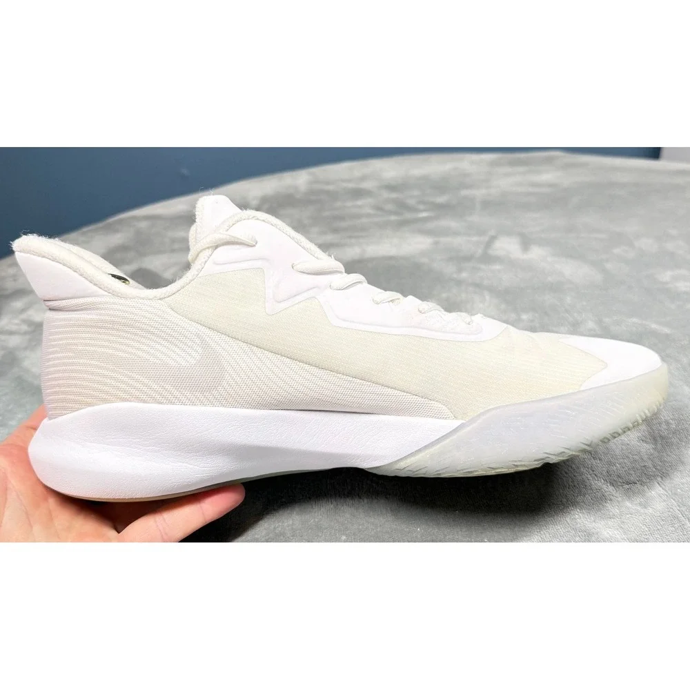 Nike Precision 6 Basketball Shoes Mens 11.5 White Cream Sail Sneakers